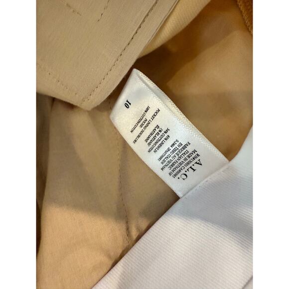 A.L.C. Tommy Linen Blend Wide Leg Pants Sand 10 - Picture 8 of 8